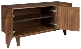 Hnedá nízka komoda v dekore orecha 120x58 cm Groove – Zuiver