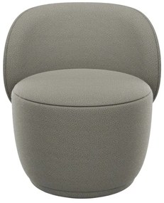 Sivé kreslo z textílie bouclé KUON – Blomus