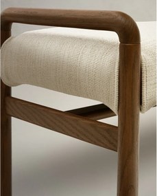 Krémová/v prírodnej farbe ženilková lavica Macaret – Kave Home