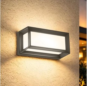 Brilagi - Vonkajšie nástenné LED svietidlo s pohybovým senzorom PARKER LED/12W/230V antracit IP44