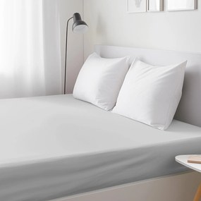 Goldea bavlnená napínacia plachta - svetlo sivá 90 x 200 cm