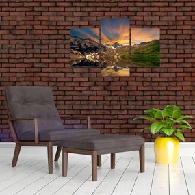 Obraz - Odraz v horskom jazere (90x60 cm)