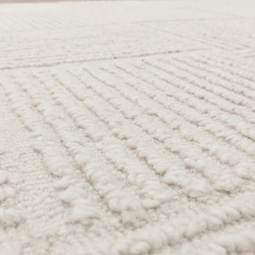 Slonovinový ručne tkaný vlnený koberec 160x230 cm Zennith Grid – Asiatic Carpets