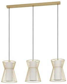 Eglo 99636 - Luster na lanku MASETA 3xE27/40W/230V zlatá