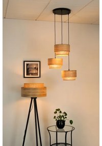 Brilagi - Luster na lanku MONTANA BOHO 3xE27/15W/230V hnedá/čierna