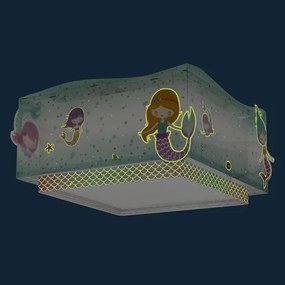Dalber 63446 - Detské stropné svietidlo MERMAIDS 2xE27/60W/230V