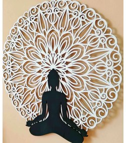 Mandala 3D obraz na stenu Buddha mandala farebné prevedenie I SENTOP PR0362 3D Paywood