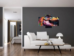 Obraz - Dinosaurus, maľba (90x60 cm)