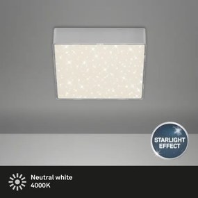 Briloner 7076-414 -LED Stropné svietidlo STAR SKY LED/11W/230V 15x15 cm strieborná