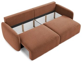 Rozkladacia/s úložným priestorom pohovka v tehlovej farbe 238 cm Kalena – Makamii