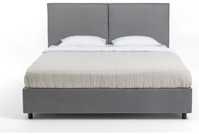 Sivá čalúnená dvojlôžková posteľ s úložným priestorom s matracom/s roštom 180x200 cm Myra Bold – Bonami Selection