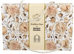 Porcelánová šálka na nohe s podšálkou English Roses White 90 ml sada 2ks