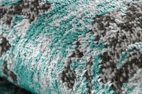 Koberec DE LUXE 2079 Vintage - štrukturálny - zelený / antracit