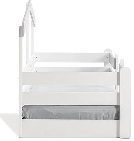 Detská posteľ 90x190 Boom - biela/šedá