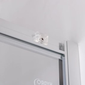 BPS-koupelny Štvrťkruhový sprchový kút HYD-RK94B 90x90 cm chróm/transparent + vanička HYD-RSV-ST01B biela