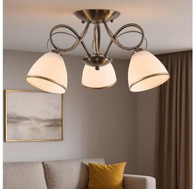 Brilagi - Prisadený luster FRED 3xE27/60W/230V, priemer 59 cm, bronzový