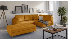 Podnožka v horčicovej farbe Ariella - Ropez