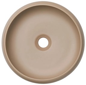 Sada keramického umyvadla s výpustí WIKI 36 cm cappuccino