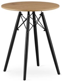 Okrúhly stôl TODI 60 cm dub