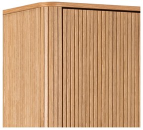 Šatníková skriňa v dekore duba v prírodnej farbe 100x200x55 cm Langley – Actona