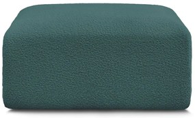 Tyrkysovomodrá podnožka z textílie bouclé Tina – Bobochic Paris