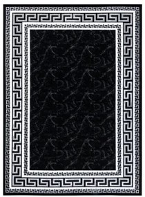 Koberec GLOSS 2813 87 styl, greek - čierny, sivý