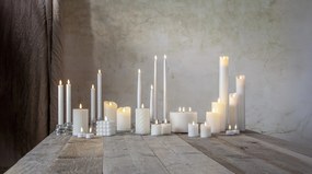 STAR TRADING LED svíčka Flamme Slim White 38 cm – set 2 ks + dálkový ovladač