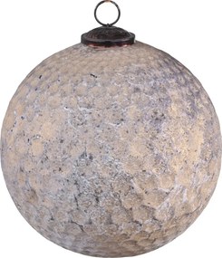 Veľká ozdoba s patinou sklenená guľa Bauble antique - Ø 21cm