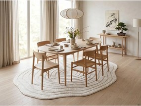 Krémovobiely koberec 160x230 cm Pebble – ESTE