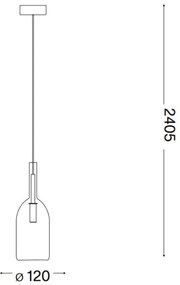 Ideal Lux - LED Luster na lanku EMPIRE 1xG9/3W/230V