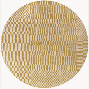 Umývateľný okrúhly koberec do interiéru/exteriéru Berber