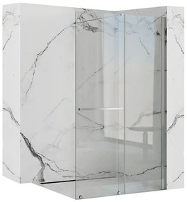 Rea Cortis, posuvná sprchová zástena 120x200cm, 6mm číre sklo, chrómový profil, REA-K7211