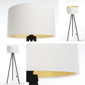 Stojacia lampa STANDART 1xE27/60W/230V biela/hnedá