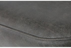 Barová stolička vogue kožená čierna 80 cm MUZZA