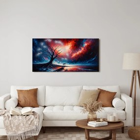 Obraz mystický strom života a kôň