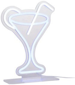 Modrá LED neónová svetelná dekorácia 5 W Cocktail – Leitmotiv