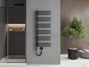 Mexen Neptun, elektrické vykurovacie teleso 1200 x 500 mm, 600 W, čierna, W101-1200-500-2600-70