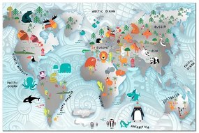 Obraz - Fairytale Map (1 Part) Wide Veľkosť: 60x40, Verzia: Na talianskom plátne