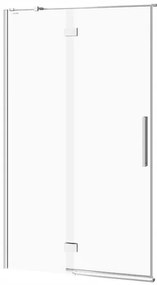 Cersanit Crea, krídlové dvere do otvoru 120X200 cm (ľavé), 8mm číre sklo, chrómový profil, S159-003