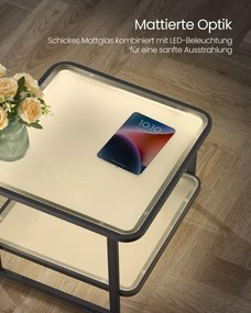 Sada 2 konferenčných stolíkov s LED LCT246B01