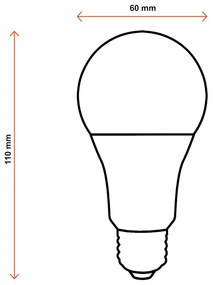 BERGE LED žiarovka - E27 - 15W - 1500Lm - neutrálna biela