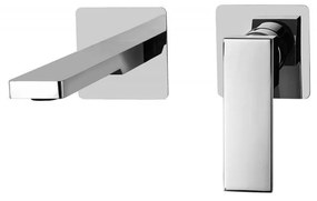 PAFFONI Elle 2-otvorová páková umývadlová batéria pod omietku (obsahuje teleso), výtok 240 mm, chróm, EL106CR70