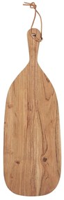 IB Laursen Drevená oválna doska s koženou šnúrkou ACACIA WOOD - viac veľkostí Veľkosť: S