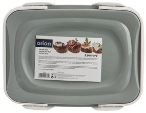 Úložný box na koláče a zákusky, PIKNIK 1 poschodie, s rúčkami, mix farieb