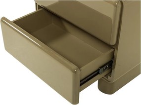 Zelený lesklý nočný stolík Lustra – WOOOD