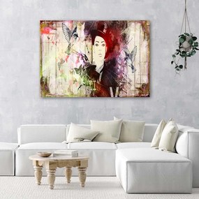 Gario Obraz na plátne Dievča s klobúkom Rozmery: 100 x 70 cm