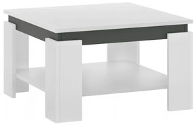 Konferenčný stolík, biela/grafit, LEJSY