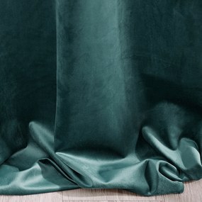ZATEMŇOVACÍ ZÁVES NA KRÚŽKOCH RIA 140X250 CM TMAVÁ TYRKYSOVÁ