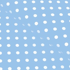Bavlnená látka/plátno Sandra SA-677 Biele bodky na svetlo modrom - šírka 140 cm