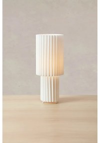 Biela stolová lampa s textilným tienidlom (výška 45 cm) Catis – Markslöjd